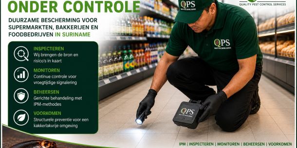 Kakkerlakken onder controle met QPS